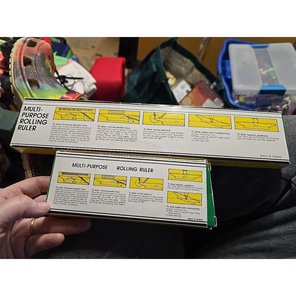 VTG Multi-Purpose Rolling Ruler In Original Box 12